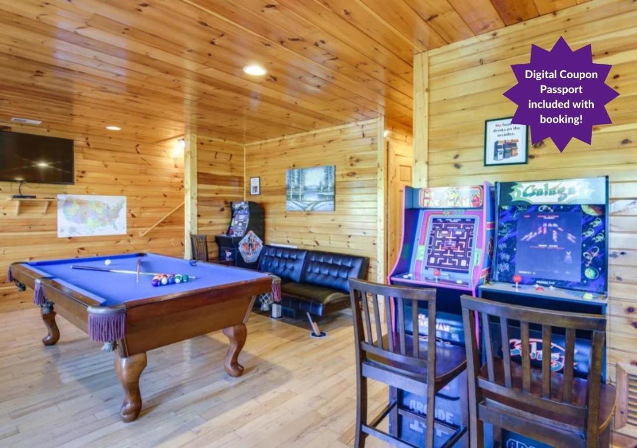 סביירוויל Fabulous Pet-Friendly, Family Cabin With Outdoor Kitchen, Hot Tub, Sauna, Fireplace, Theater Room, Arcade, Pool Table, And Fire Pit Within Minuties Of Dollywood מראה חיצוני תמונה